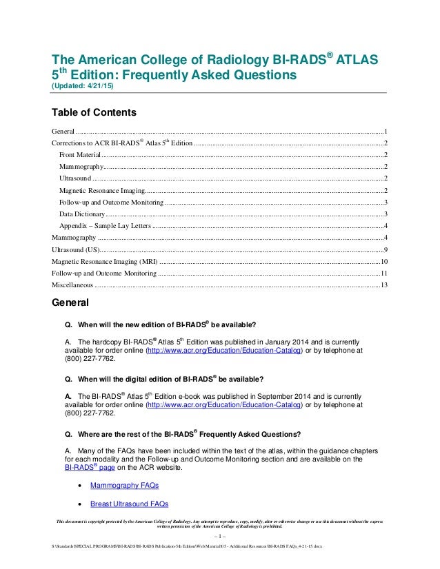 Acr Bi Rads Atlas 5th Edition Pdf